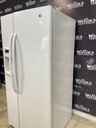 Ge Used Refrigerator Side by Side 33x69 1/2” (White)