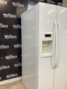 Ge Used Refrigerator Side by Side 33x69 1/2” (White)