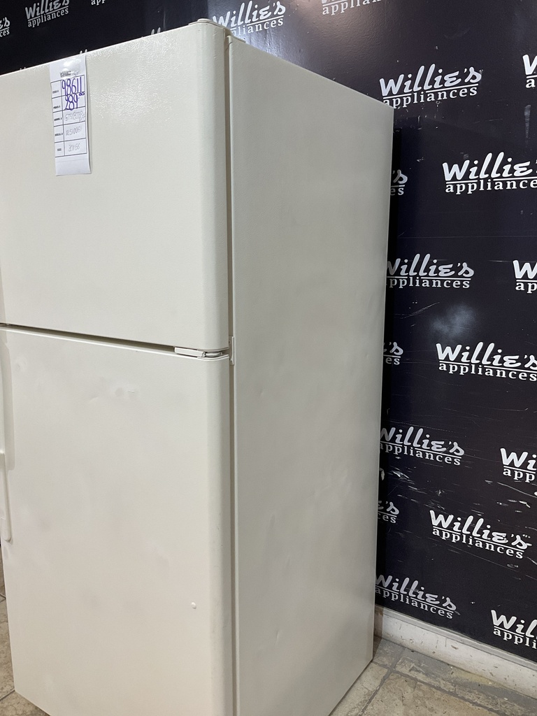Ge Used Refrigerator Top and Bottom 30x66 (Bisque) 