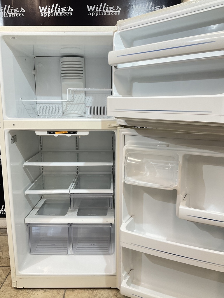 Ge Used Refrigerator Top and Bottom 30x66 (Bisque) 