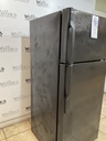 Ge Used Refrigerator Top and Bottom 28x67 (Black) 