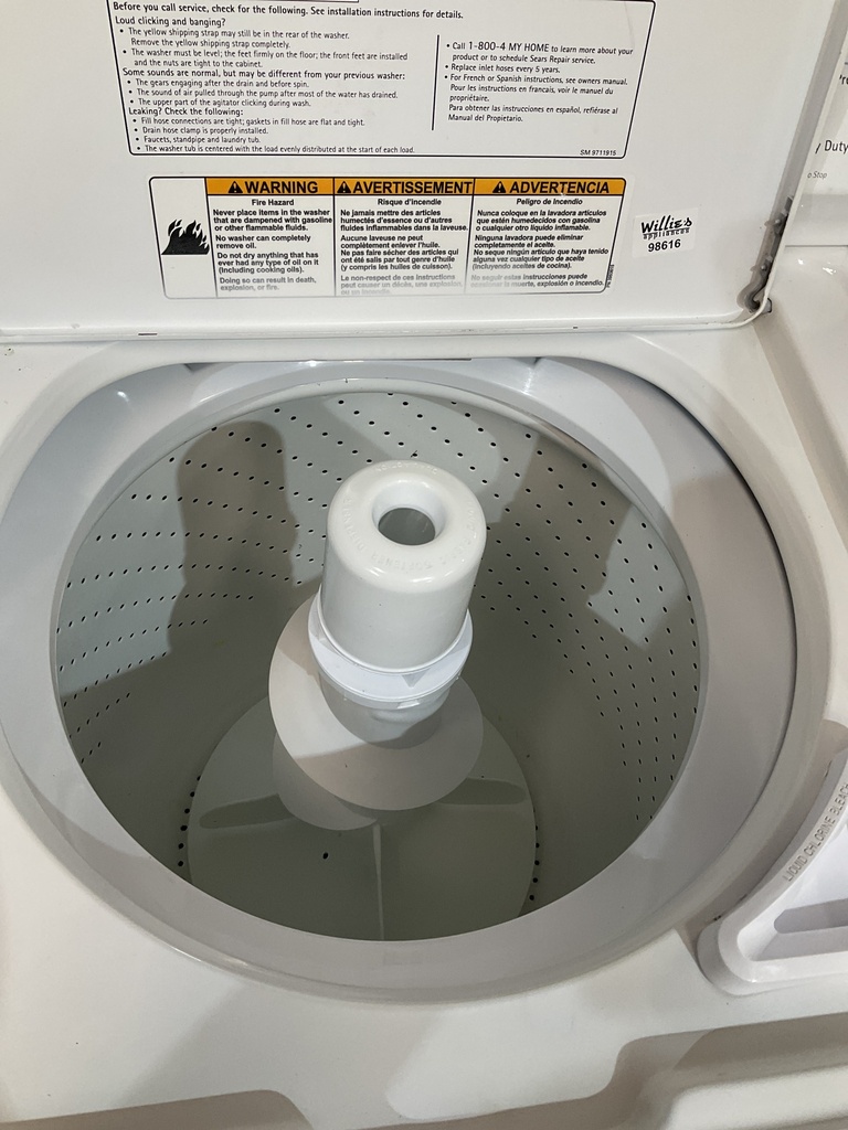 Kenmore Used Washer Top-load 27inches (White) 