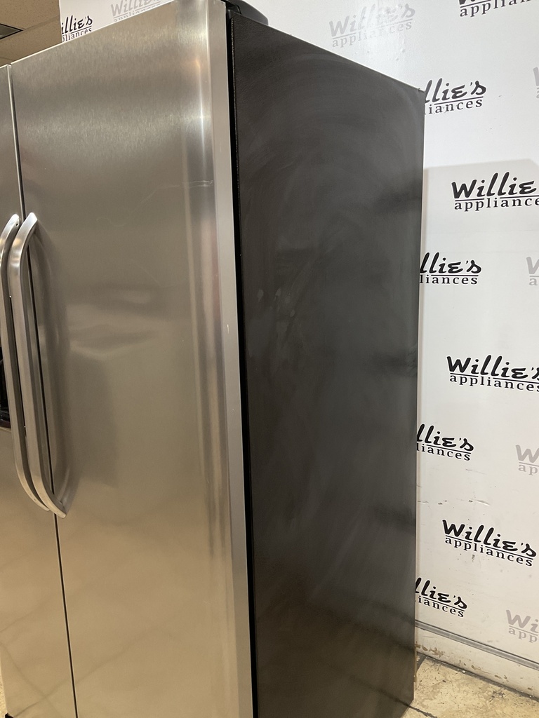 Frigidaire Used Refrigerator Side by Side 36x68 1/2” (Stainless Steel)