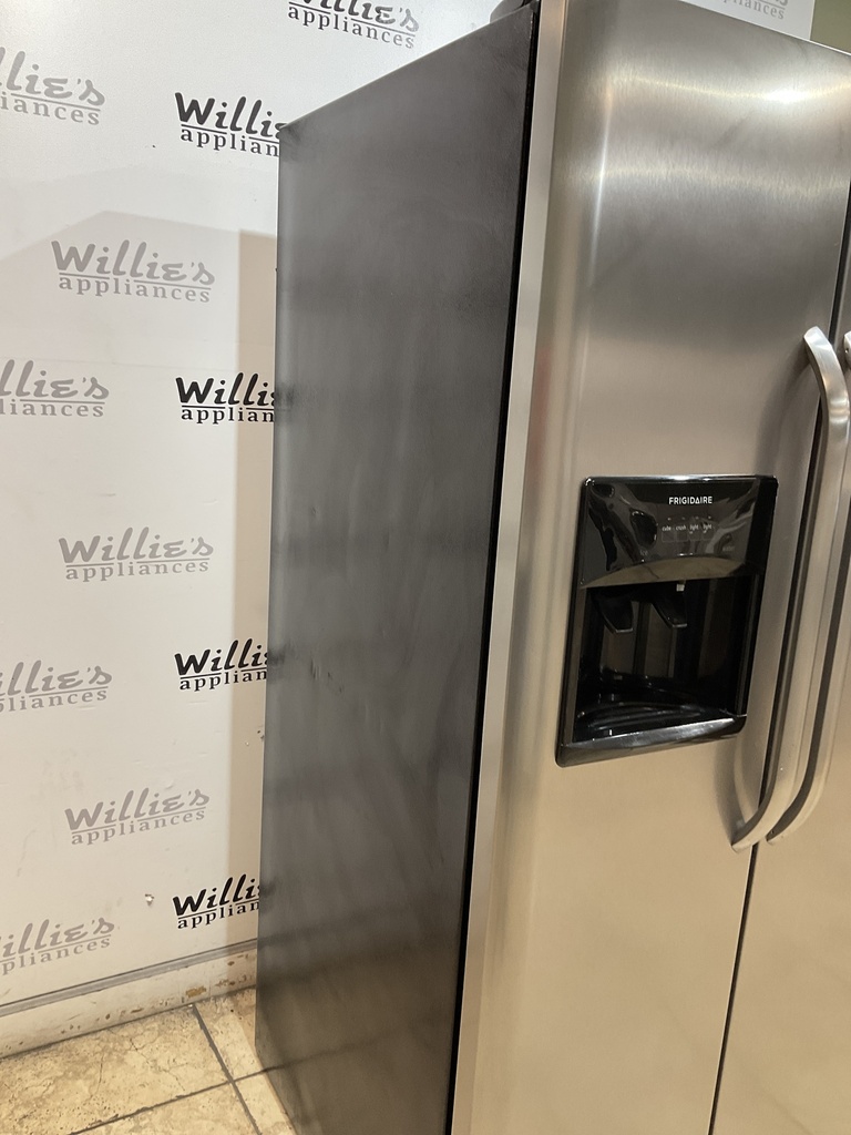 Frigidaire Used Refrigerator Side by Side 36x68 1/2” (Stainless Steel)