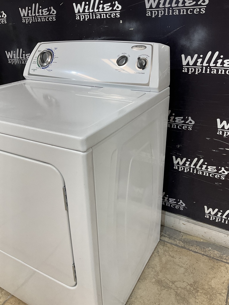 Whirlpool Used Electric Dryer 220volts (30 AMP) 29inches {3 prong} (White)