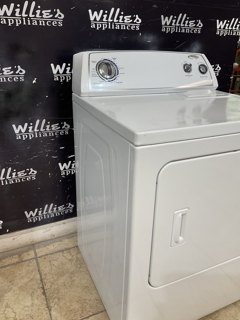 Whirlpool Used Electric Dryer 220volts (30 AMP) 29inches {3 prong} (White)