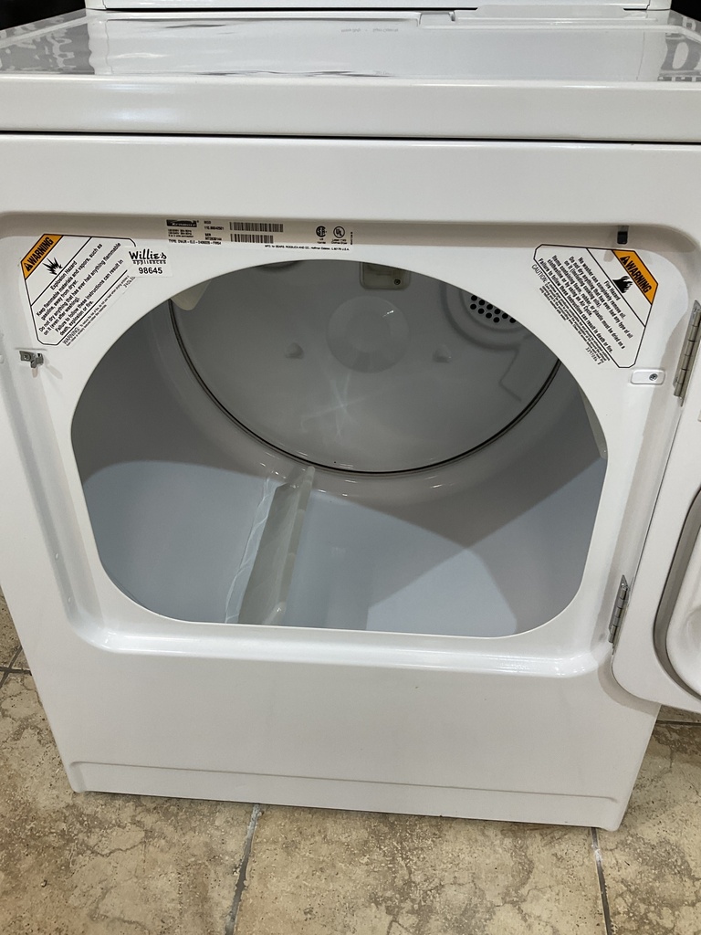Kenmore Used Electric Dryer 220volts (30 AMP) 29inches {3 prong} (White) 