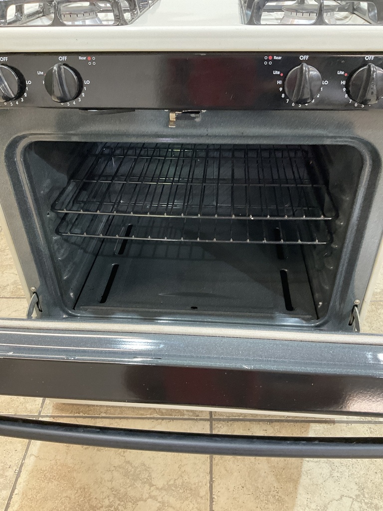 Hotpoint Used Natural Gas Stove 30inches (Bisque/Black) 