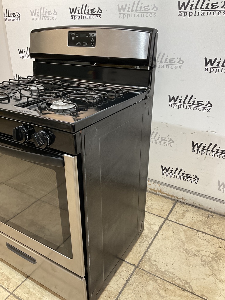 Amana Used Natural Gas Stove 30inches (Stainless Steel)