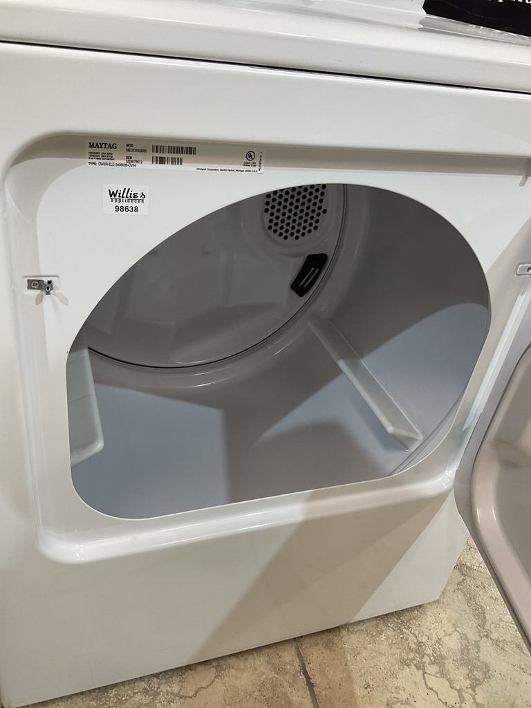 Maytag Used Electric Dryer 220volts (30 AMP) 27inches {3  prong} (White) 