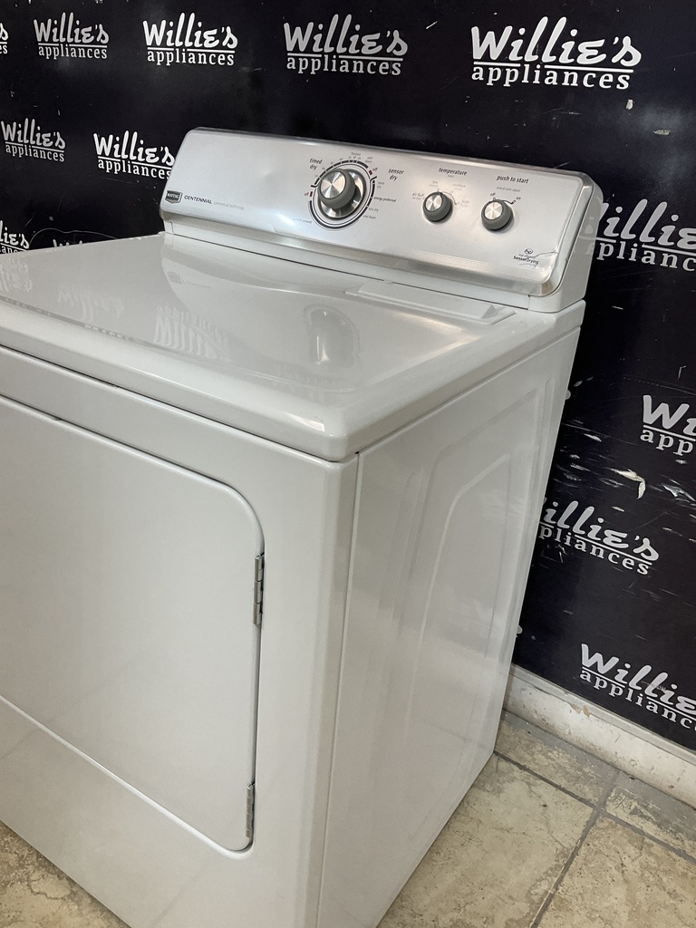 Maytag Used Electric Dryer 220volts (30 AMP) 27inches {3  prong} (White) 