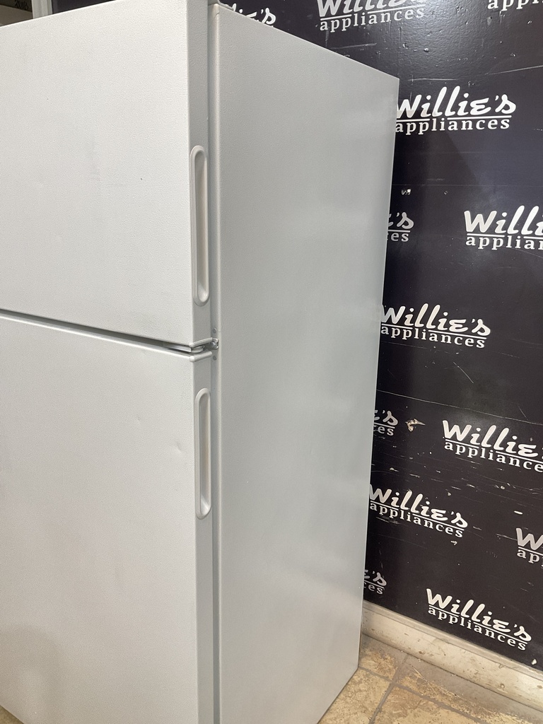 RCA Used Refrigerator Top and Bottom 28x61 1/2” (White) 