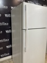 Ge Used Refrigerator Top and Bottom 28x64 1/2” (White) 