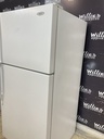 Whirlpool Used Refrigerator Top and Bottom 30x65 1/2” (White) 