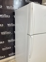 Whirlpool Used Refrigerator Top and Bottom 30x65 1/2” (White) 