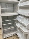 Whirlpool Used Refrigerator Top and Bottom 30x65 1/2” (White) 
