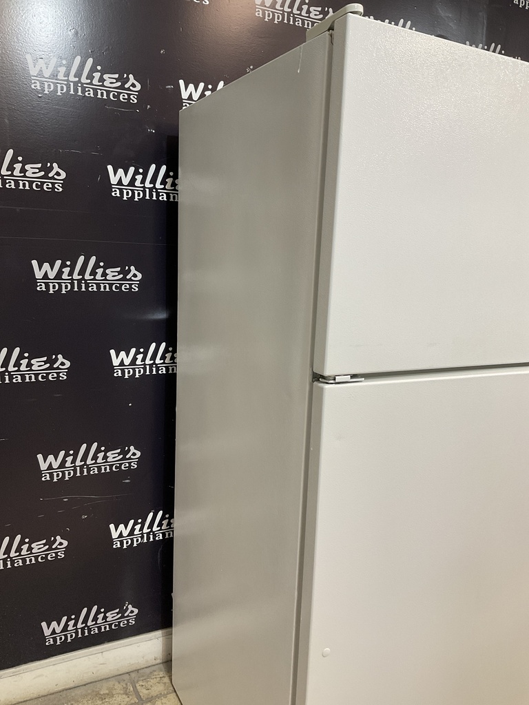 Whirlpool Used Refrigerator Top and Bottom 30x65 1/2” (White) 