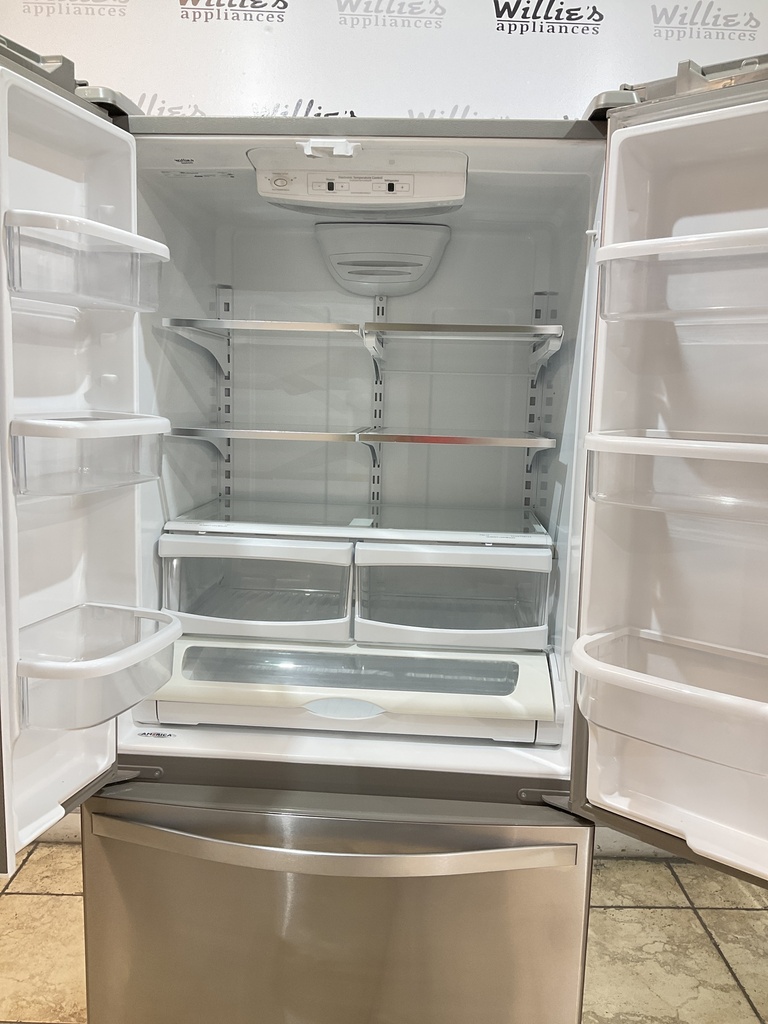 Whirlpool Used Refrigerator French Door 33x69 1/2” (Stainless Steel) 
