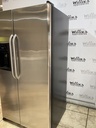 Ge Used Refrigerator Side by Side 36x68 1/2” (Stainless Steel)