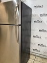 Ge Used Refrigerator Top and Bottom 28x67 1/2” (Stainless Steel) 