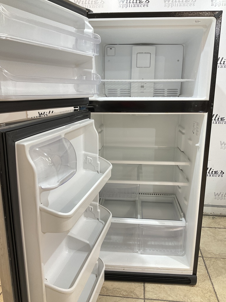 Frigidaire Used Refrigerator Top and Bottom 30x65 1/2” (Stainless Steel) 
