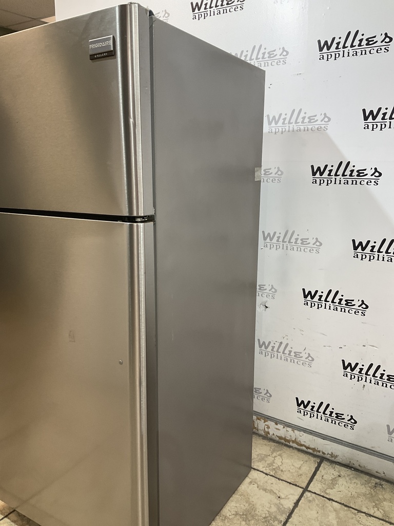 Frigidaire Used Refrigerator Top and Bottom 30x65 1/2 (Stainless Steel) 