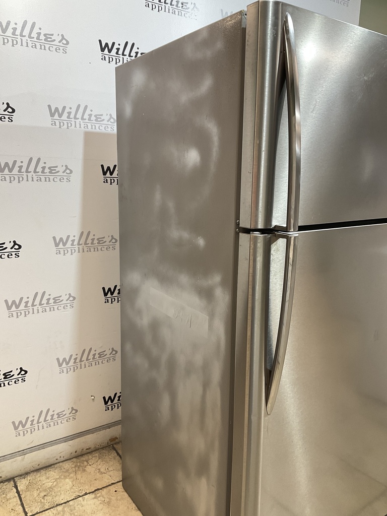 Frigidaire Used Refrigerator Top and Bottom 30x65 1/2 (Stainless Steel) 