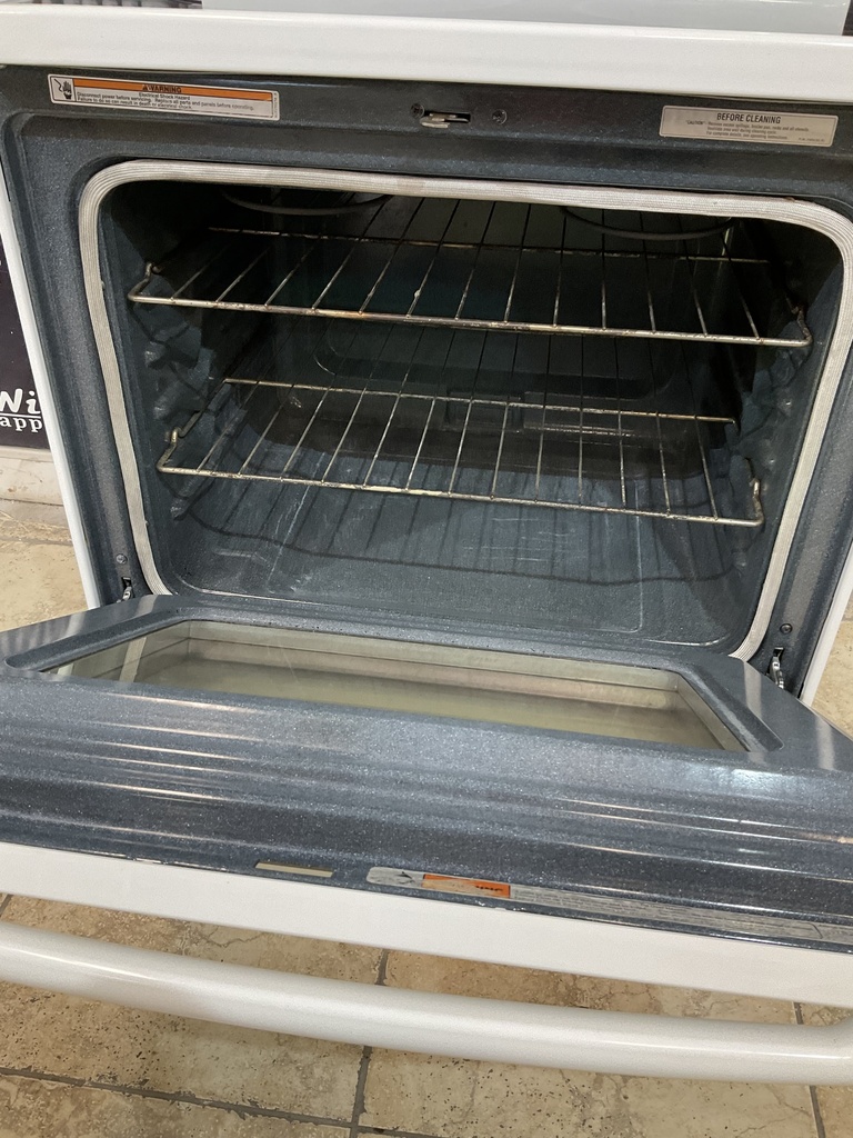 Maytag Used Electric Stove 220volts (40/50 AMP) 30inches {no cord} (White) 