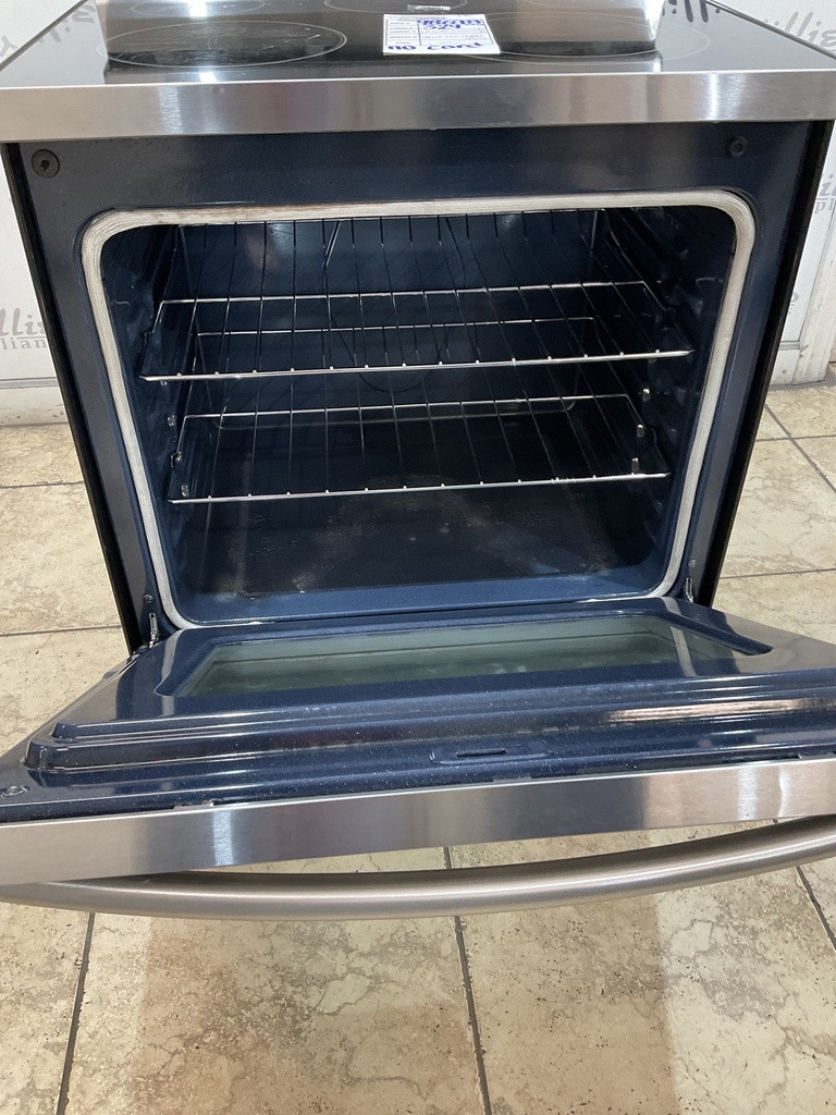 Samsung Used Electric Stove 220volts (40/50 AMP) 30inches {no cord} (Stainless steel)