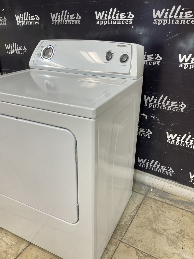 Whirlpool Used Electric Dryer 220volts 29inches  {4 prong} (White) 