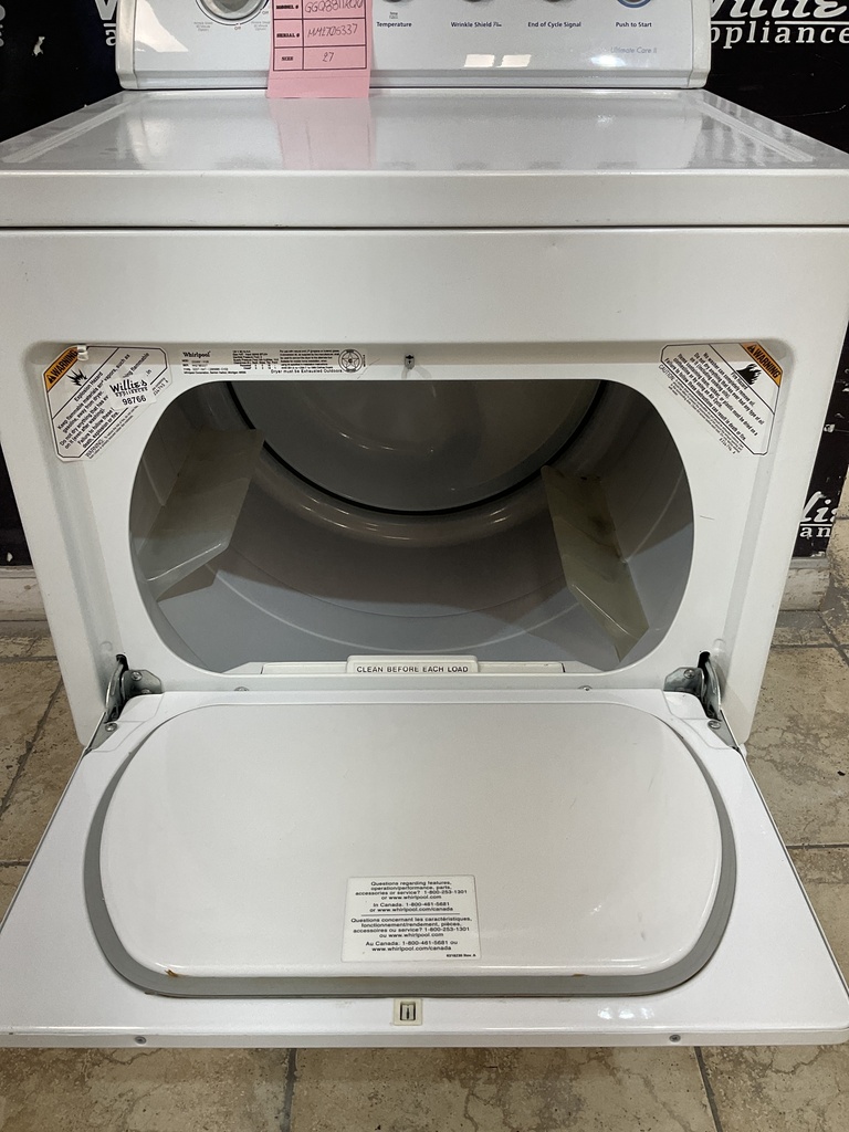 Whirlpool Used Natural Gas Dryer 29inches (White) 