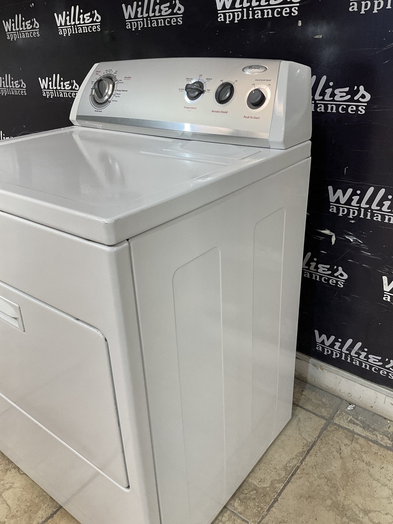 Whirlpool Used Electric Dryer 220volts (30 AMP) 29inches {3 prong} (White) 