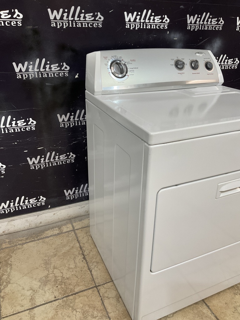 Whirlpool Used Electric Dryer 220volts (30 AMP) 29inches {3 prong} (White) 