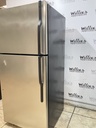 Ge Used Refrigerator Top and Bottom 30x66 (Stainless Steel)