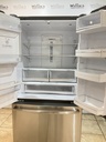 Ge Used Refrigerator French Door Counter Depth 36x70 (Stainless Steel) 
