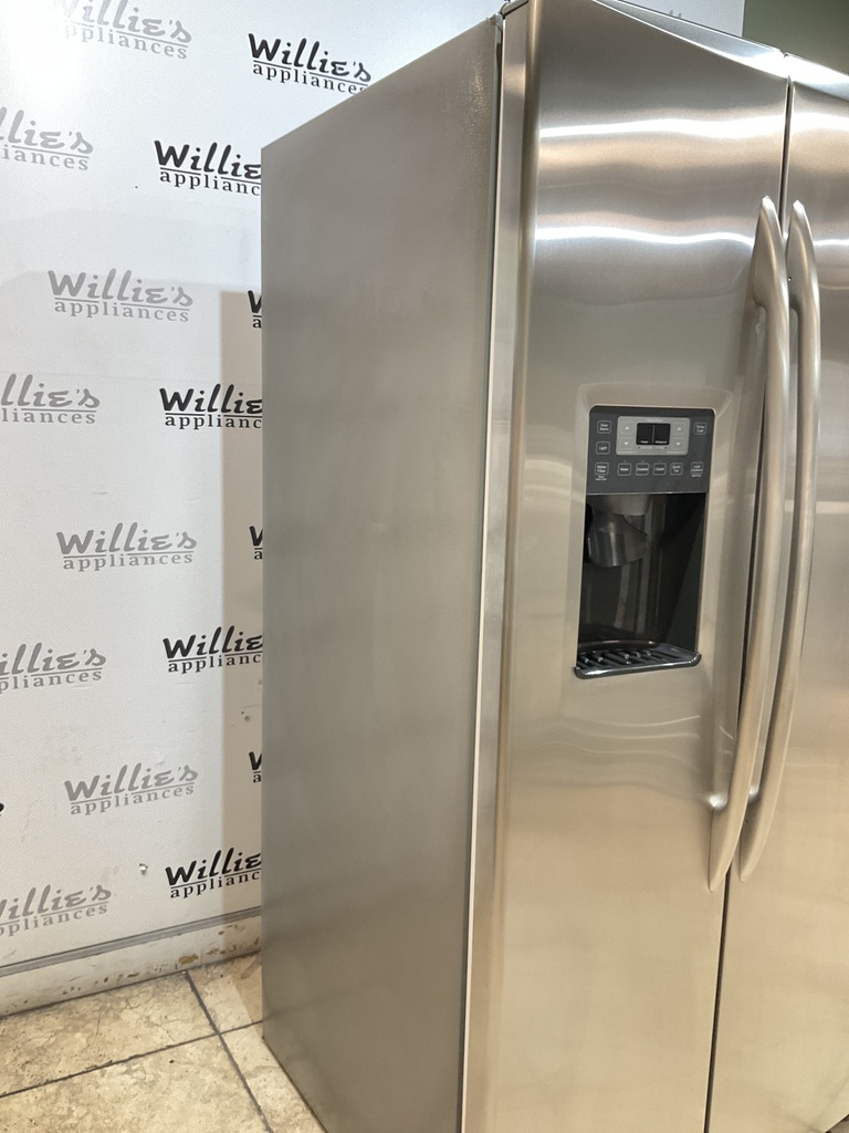 Ge Used Refrigerator Side by Side 36x69 1/2” (Stainless Steel) 