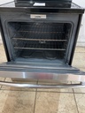 Ge Used Electric Stove 220volts (40/50 AMP) 30inches {3 prong} (Stainless Steel) 