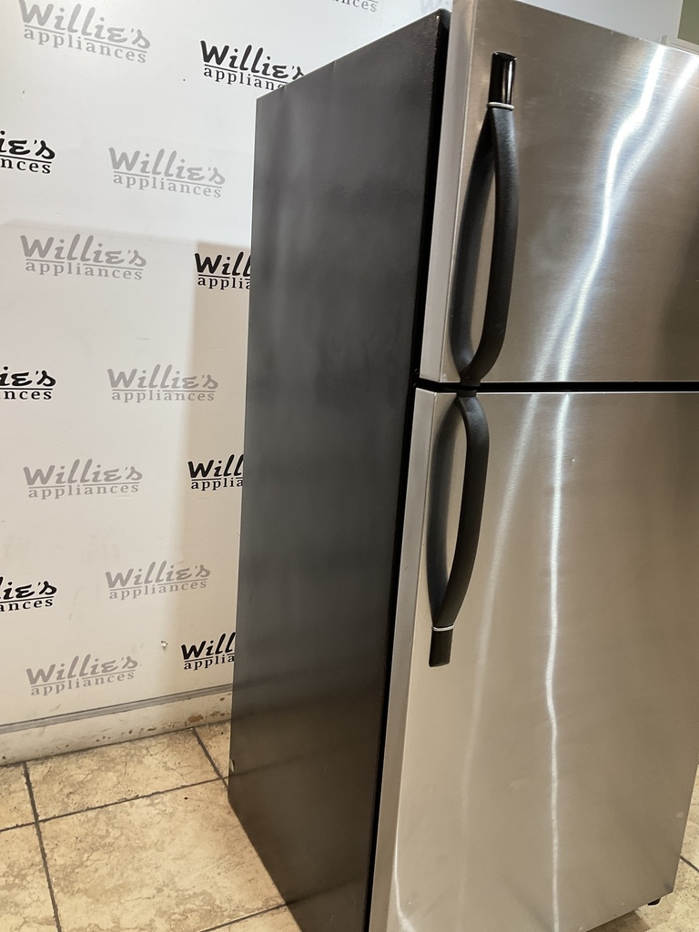 Frigidaire Used Refrigerator Top and Bottom 28x64 1/2” (Stainless Steel) 
