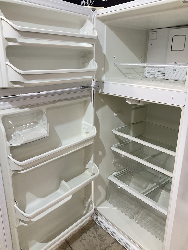 Frigidaire Used Refrigerator Top and Bottom 30x65 1/2” (White) 