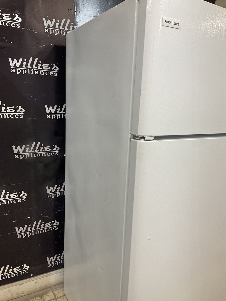 Frigidaire Used Refrigerator Top and Bottom 30x65 1/2” (White) 