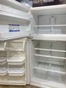 Whirlpool Used Refrigerator Top and Bottom 33x65 1/2” (White) 