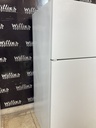 Whirlpool Used Refrigerator Top and Bottom 33x65 1/2” (White) 