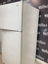 Whirlpool Used Refrigerator Top and Bottom 30x65 1/2” (White) 