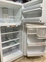 Ge Used Refrigerator Top and Bottom 30x66 (White) 