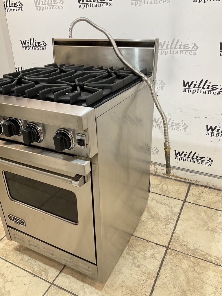 Viking Used Natural Gas Stove 24inches (Stainless Steel) 
