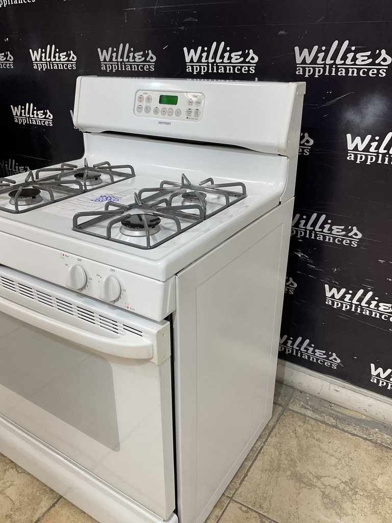 Hotpoint Used Natural Gas Stove 30inches (White) 
