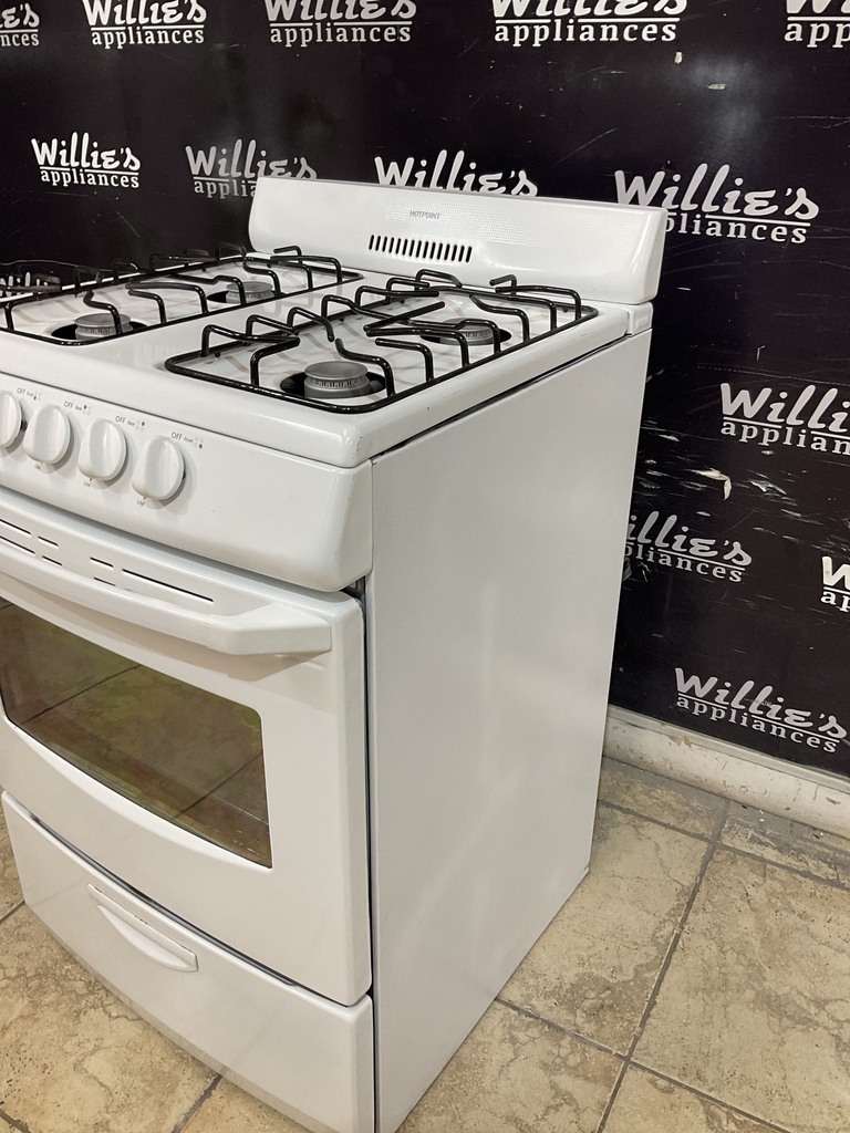 Hotpoint Used Natural Gas Stove 24inches (White) 