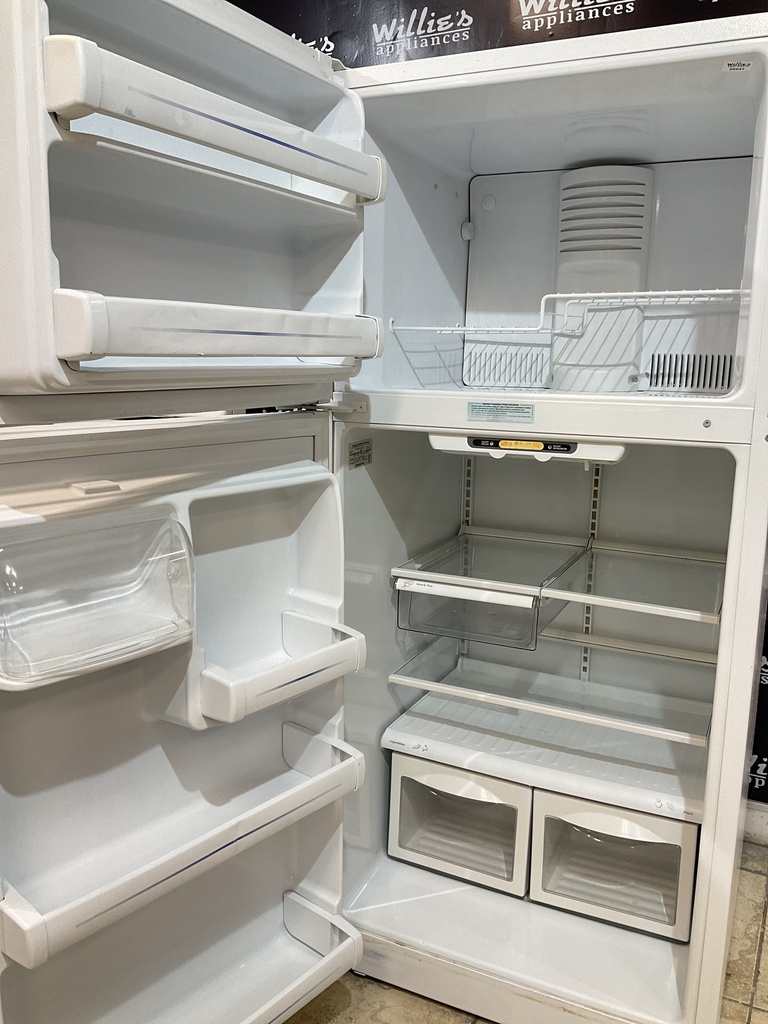 Ge Used Refrigerator Top and Bottom 30x66 1/2” (White) 