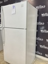 Whirlpool Used Refrigerator Top and Bottom 30x65 1/2” (White) 