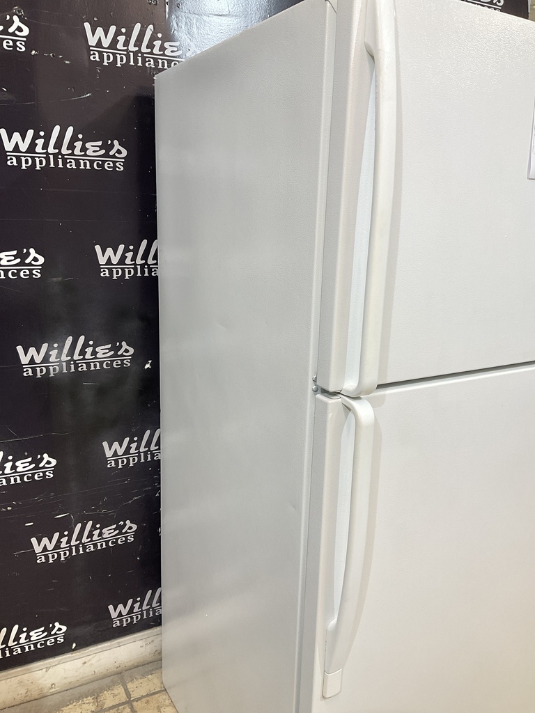 Whirlpool Used Refrigerator Top and Bottom 30x65 1/2” (White) 